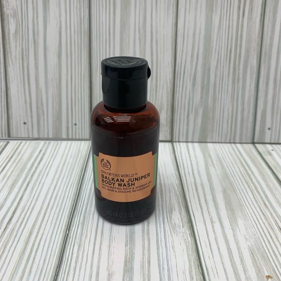 The Body Shop Spa of the World Balkan Juniper Body Wash 8oz NEW